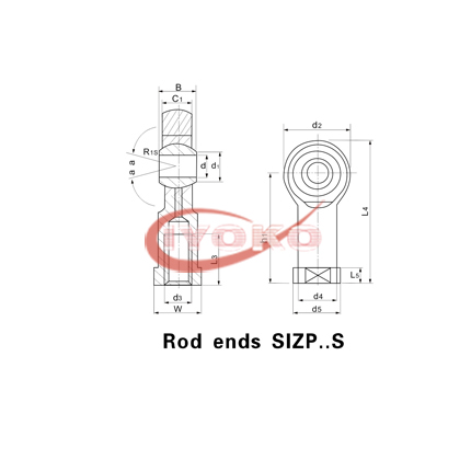 Rod ends SIZP..S