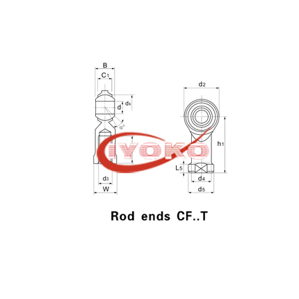 Rod ends CF..T